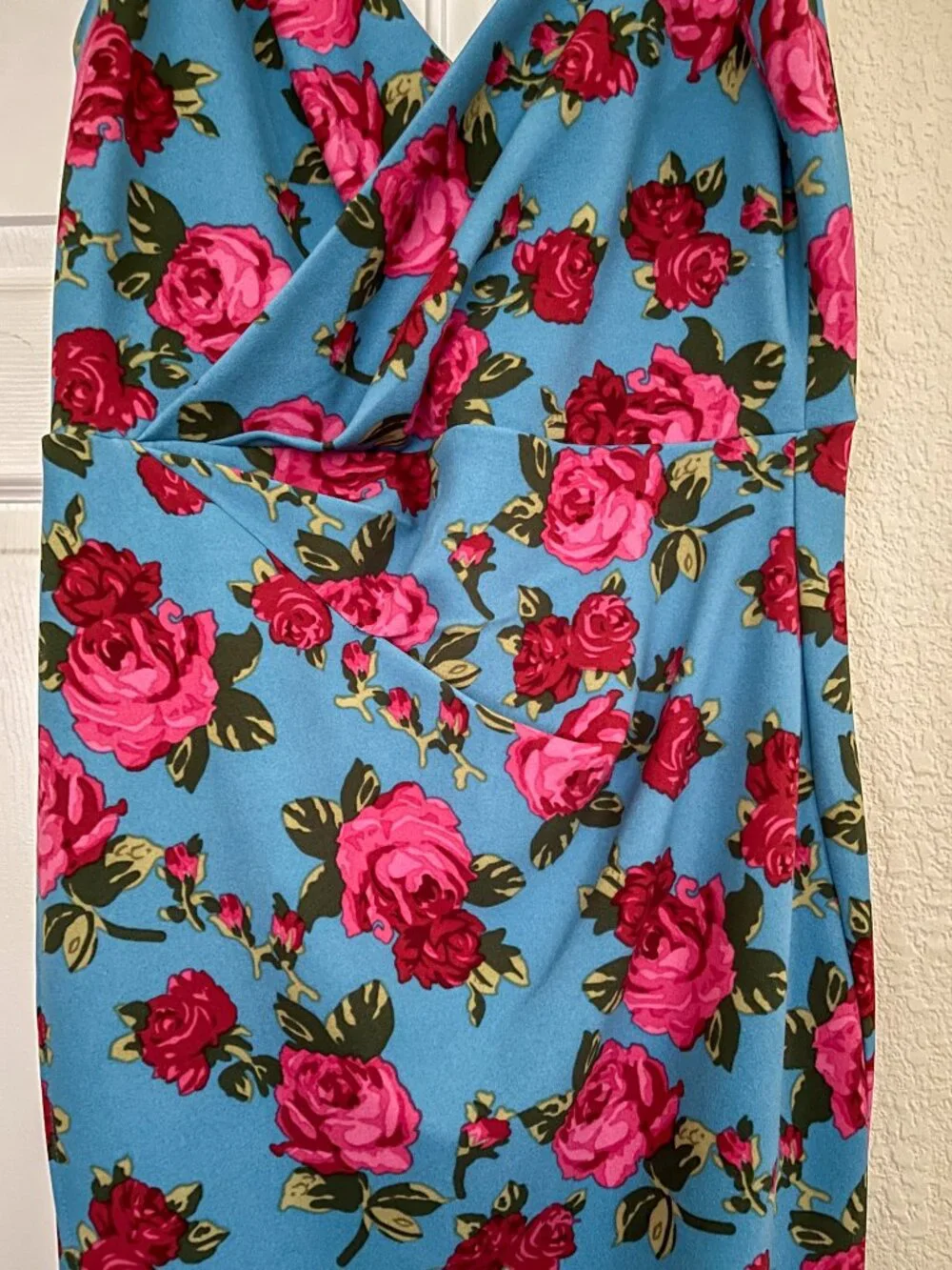 Blue floral Betsey Johnson dress - Picture 3 of 7